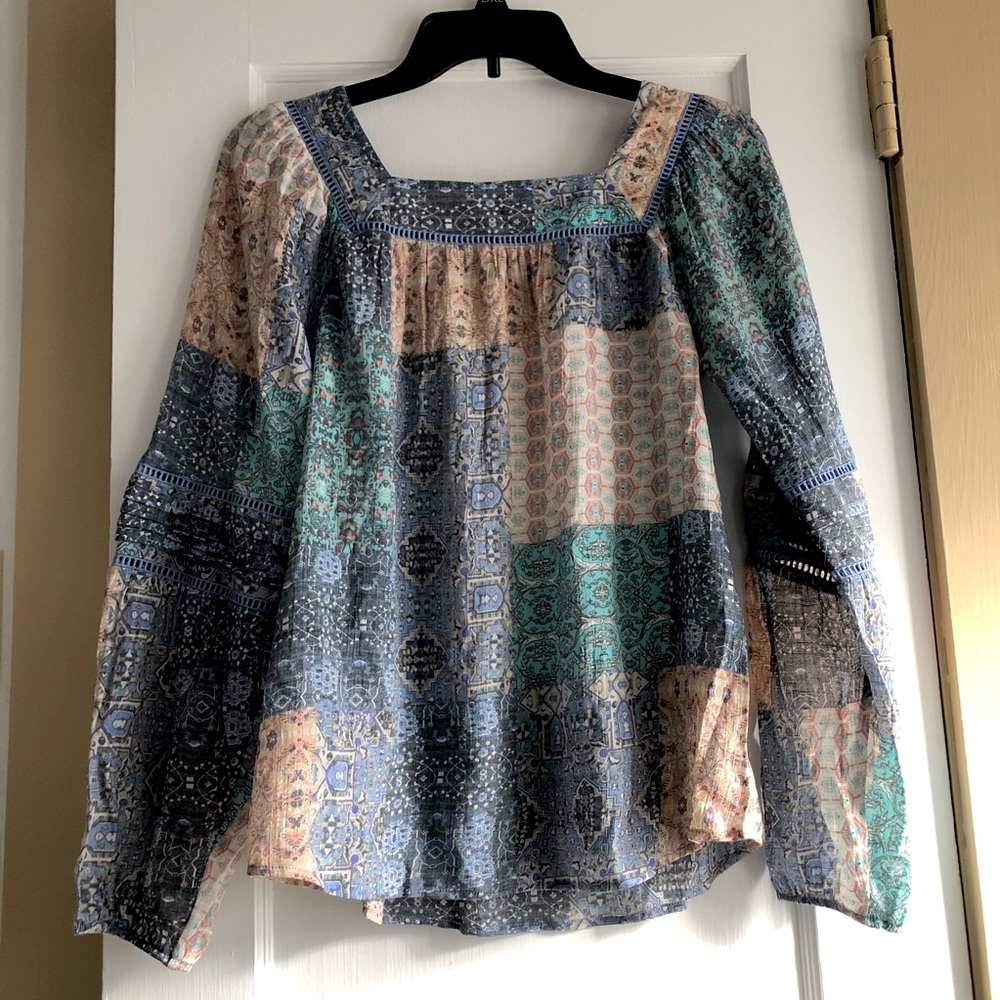 Lee Patchwork Cottagecore Long Sleeve Shirt